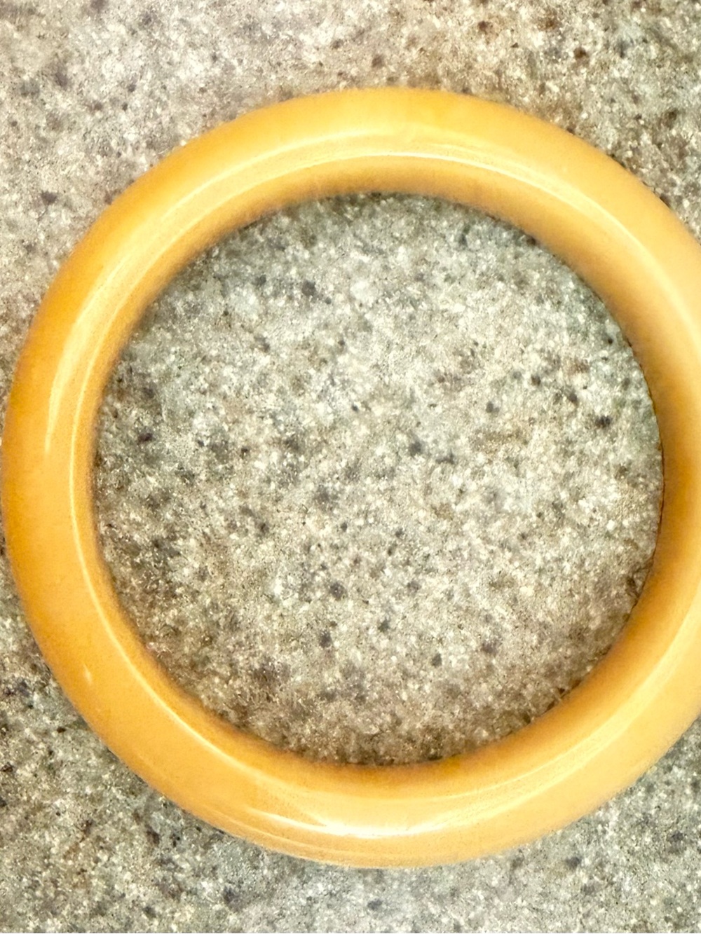 Oriental 61.1mm Creamy Honey Huanglong Jade Bangle Tiny Surface Pit